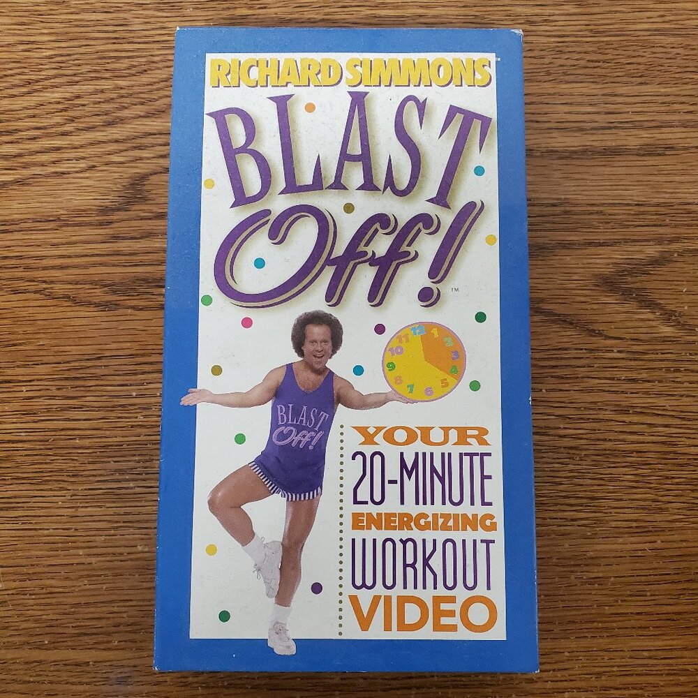 Media VHS Tape - Richard Simmons Blast Off 20 Minute Energizing Workout Video.